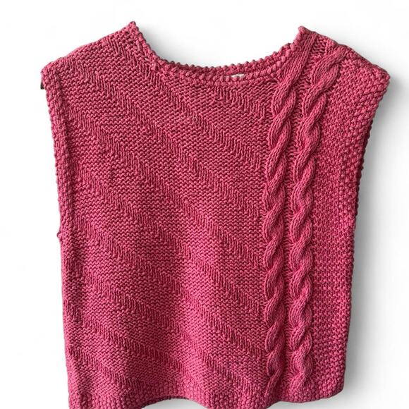 Vintage Regatta Sport Hand-Knitted Linen Cotton Tank –  (Size S) - Picture 1 of 4
